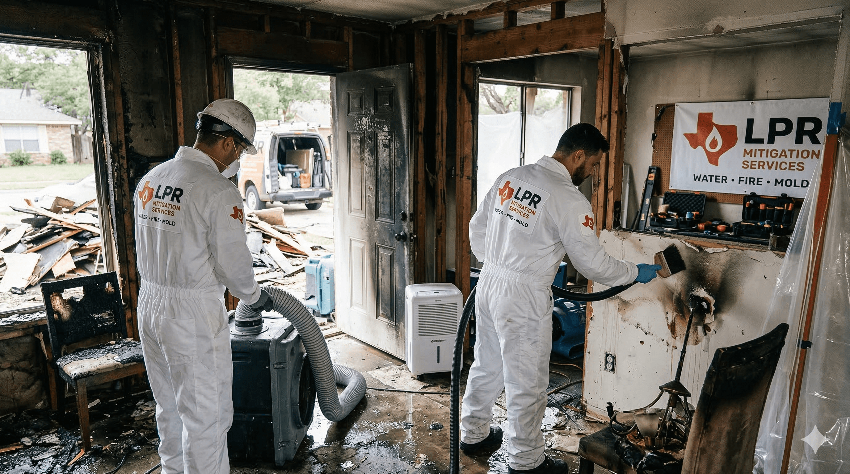 Fire damage restoration Houston TX emergency property recovery