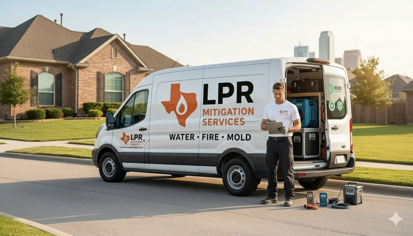 Water damage restoration League City TX — LPR Mitigation Services